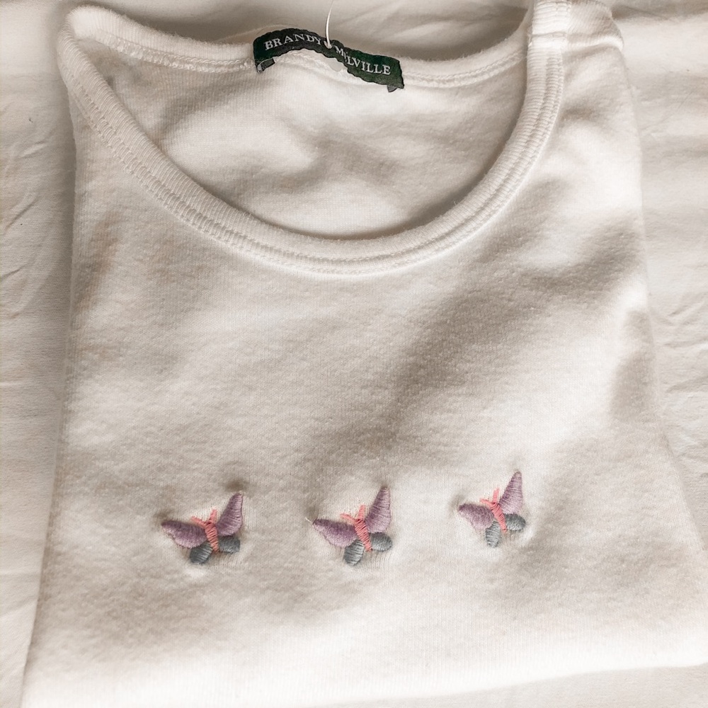 Brandy Melville Ashlyn Butterfly Top (Worn Once!)